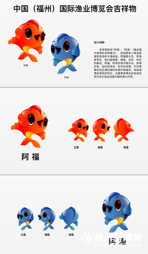 中国（福州）国际渔业博览会吉祥物亮相