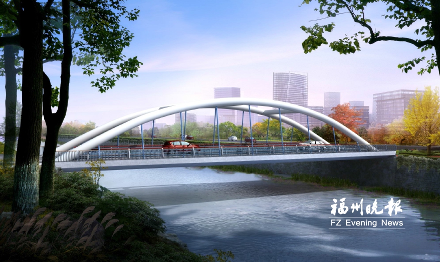晋安河上5座桥“拆二改三” 改建的三座桥已动工