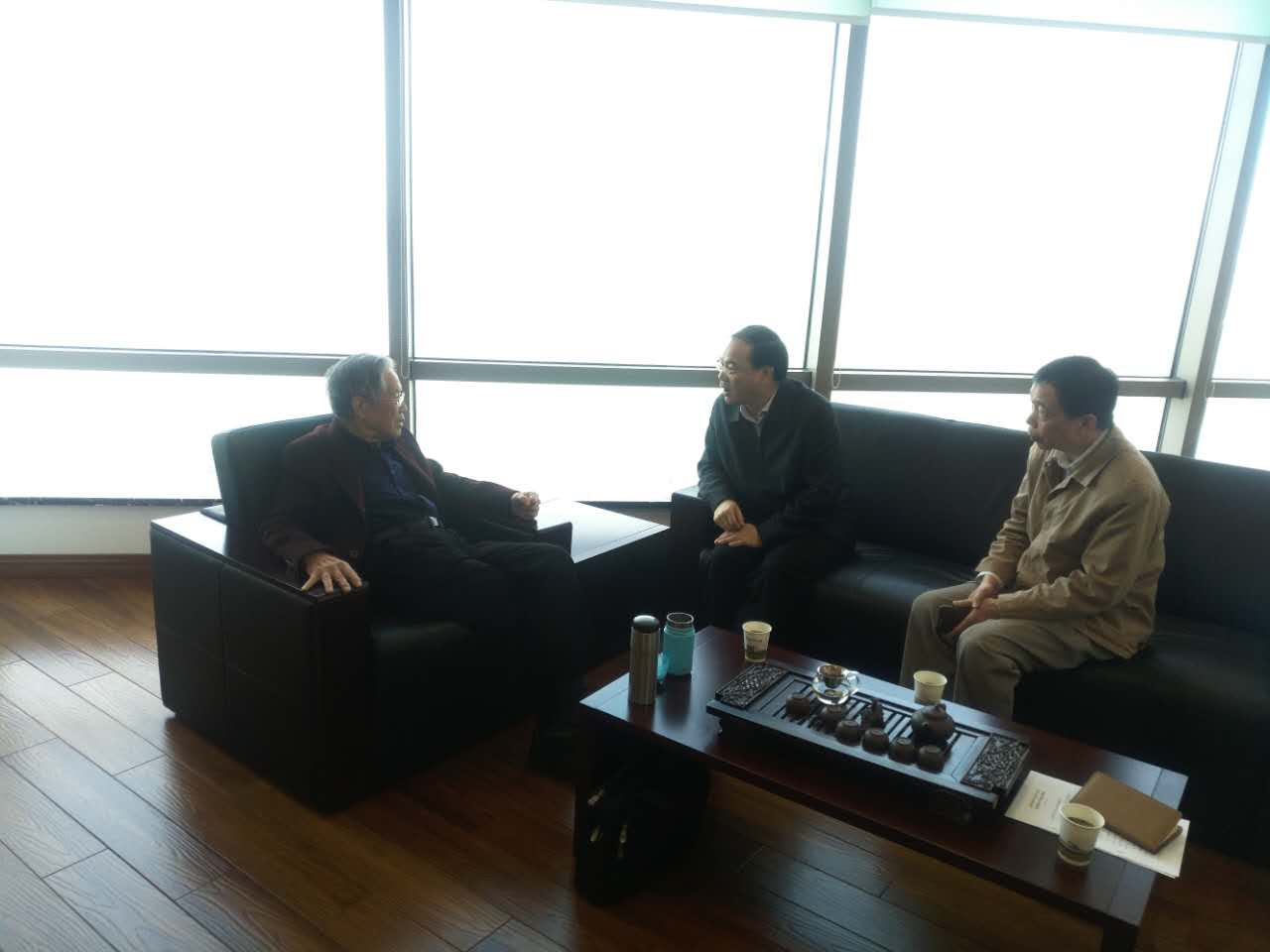 胡振杰副市长拜访著名微电子专家、中国工程院院士许居衍