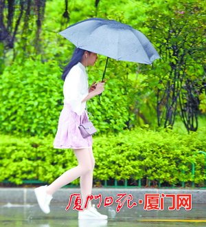 厦门今日或普降大雨　明天还会持续明显降雨天气