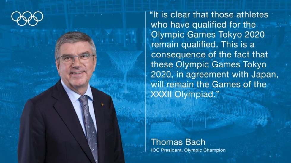 巴赫：已获得东京奥运参赛资格的选手继续保留资格