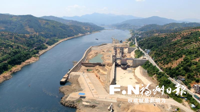 闽江水口坝下工程一期年底完工 船闸将具备试通航条件