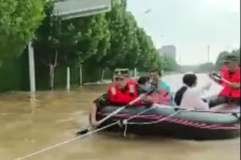 河南强降雨已致56人遇难5人失踪 京广路隧道救援清理仍在继续