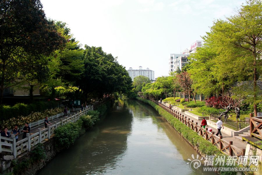爱上福州城：白马河公园内感受城区“江南景致”